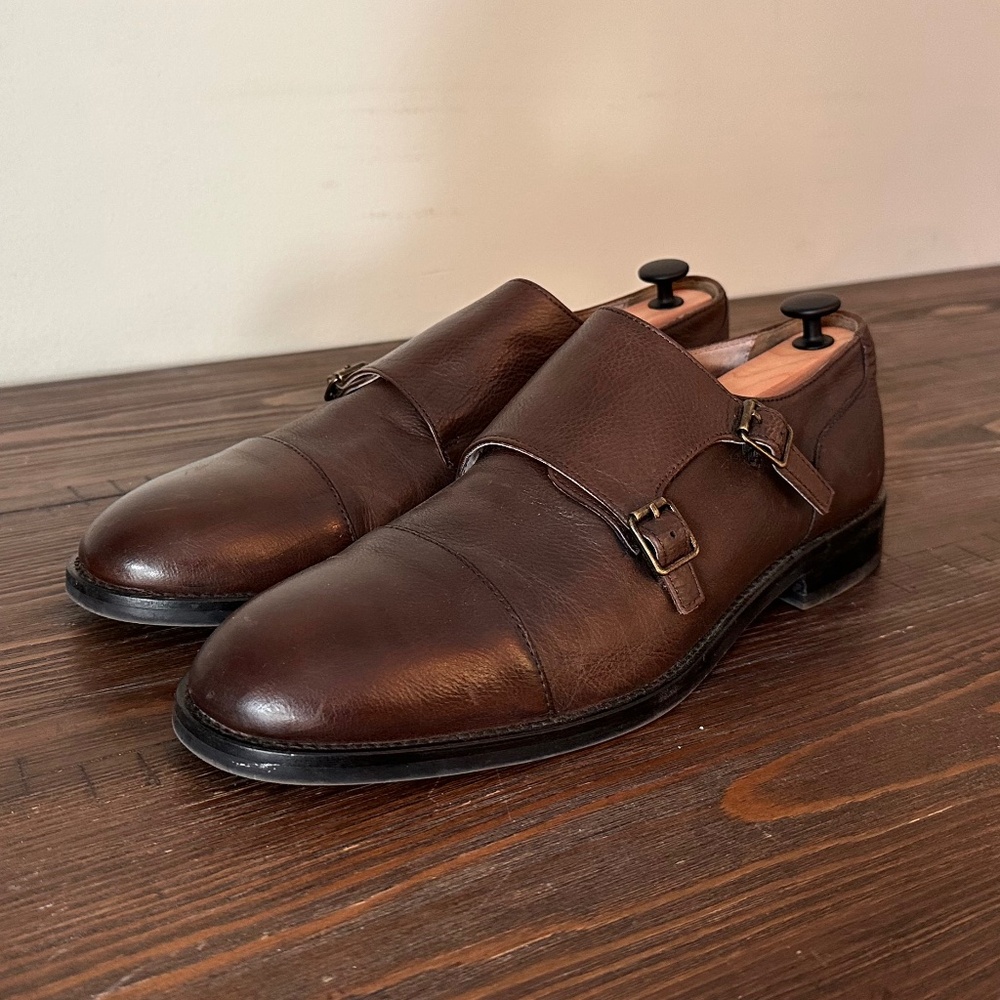 Banana Republic Brown Leather Doublemonk